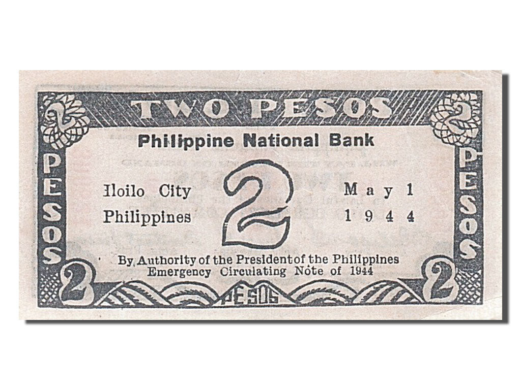Philippines, 2 Pesos, 1944, KM #S340a, 1944-05-01, EF(40-45), 306821