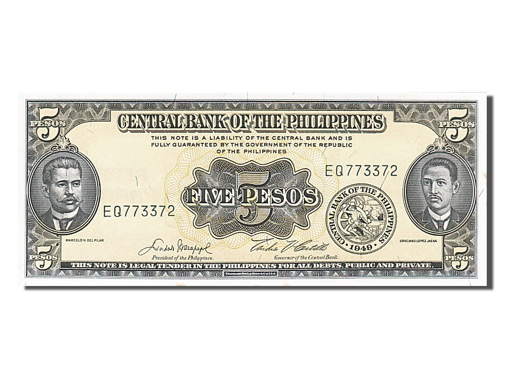 Banknot, Filipiny, 5 Pesos, UNC(65-70)