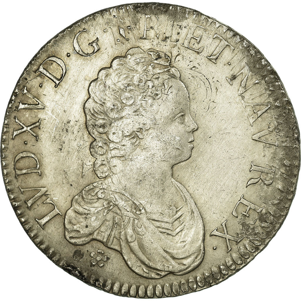 Coin, France, Louis XV, Écu Vertugadin, Ecu, 1716, Bourges, EF(40-45), Silver