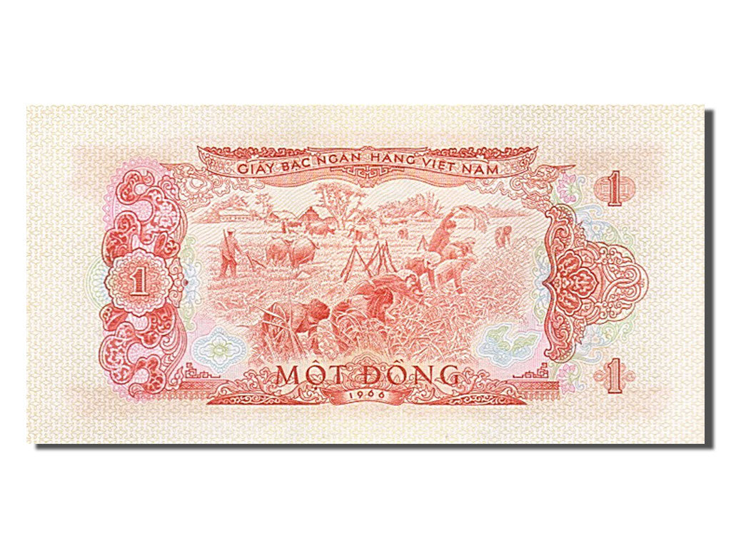 Geldschein, South Viet Nam, 1 D<ox>ng, 1966, UNZ