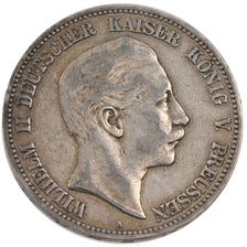 GERMAN STATES, 5 Mark, 1903, Berlin, KM #523, EF(40-45), Silver, 38, 27.67