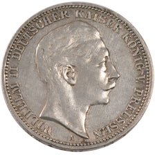 Munten, Duitse staten, PRUSSIA, Wilhelm II, 3 Mark, 1908, Berlin, ZF, Zilver