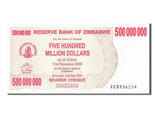 Banknote, Zimbabwe, 500 Million Dollars, 2008, 2008-05-02, UNC(65-70)