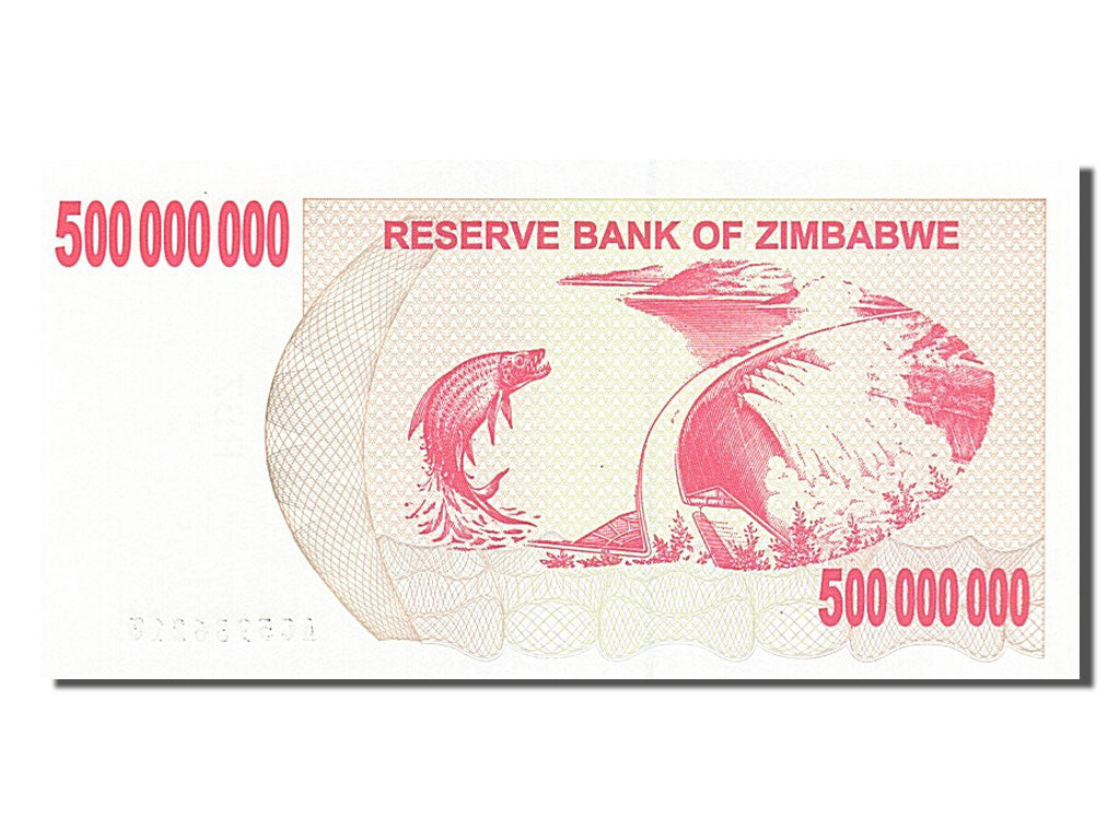 Banknote, Zimbabwe, 500 Million Dollars, 2008, 2008-05-02, UNC(65-70)
