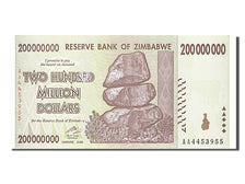 Billet, Zimbabwe, 200 Million Dollars, 2008, NEUF