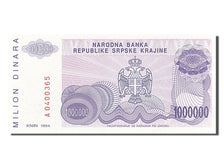Geldschein, Kroatien, 1 Million Dinara, 1994, UNZ