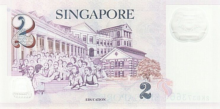 Billet, Singapour, 2 Dollars, 2005, NEUF