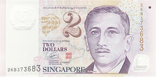 Biljet, Singapur, 2 Dollars, 2005, NIEUW