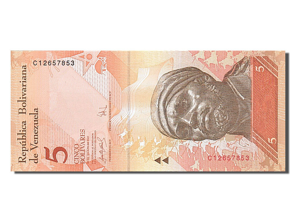 Venezuela, 5 Bolívares, 2007, KM #89a, 2007-03-20, UNC(65-70), C 12657853
