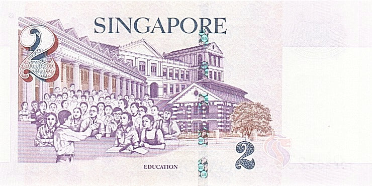 Banknote, Singapore, 2 Dollars, 1999, UNC(65-70)
