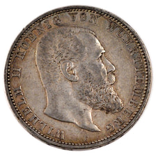 Coin, German States, WURTTEMBERG, Wilhelm II, 5 Mark, 1908, Freudenstadt