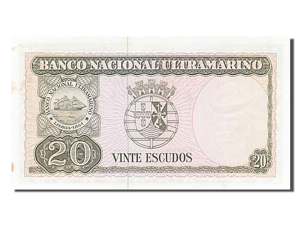 Banknote, Timor, 20 Escudos, 1967, 1967-10-24, UNC(65-70)