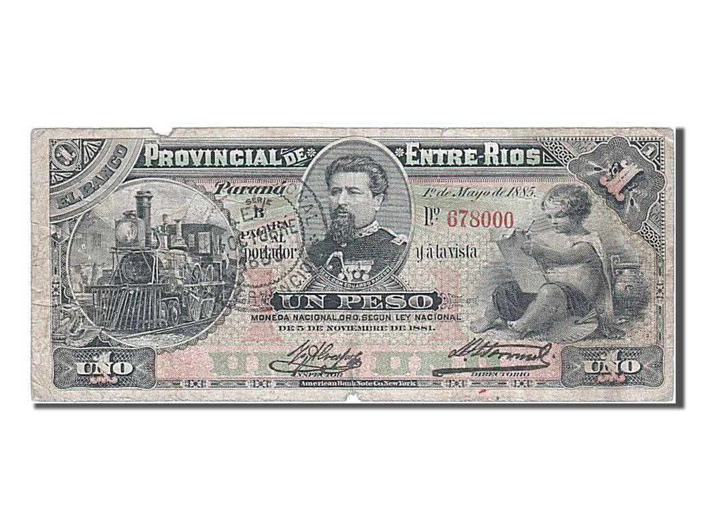Argentina, 1 Peso, 1885, KM #S767a, 1885-05-01, F(12-15), 678000
