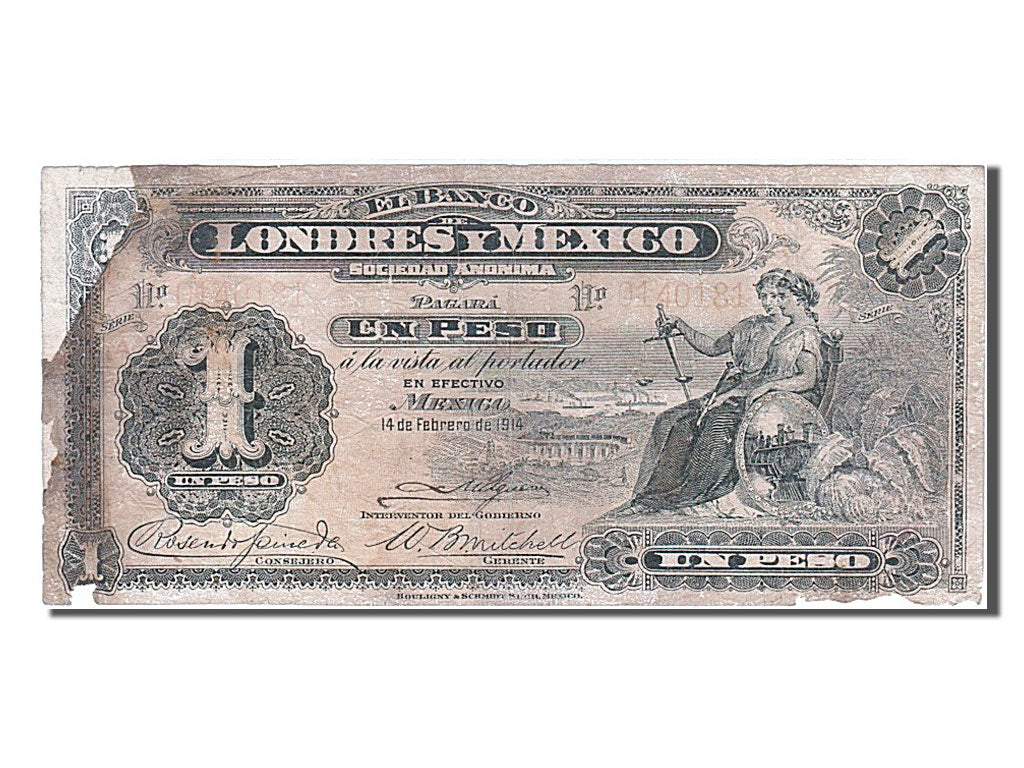 Mexique, 1 Peso, type 1889-1914