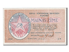 Latvia, 1 Rublis, 1919, KM #R1, AU(55-58)