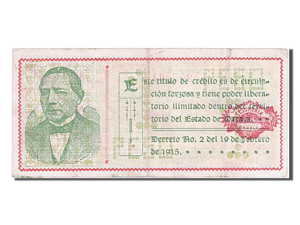 Mexico - Revolutionary, 1 Peso, 1915, KM #S953a, 1915-04-20, EF(40-45), 227264