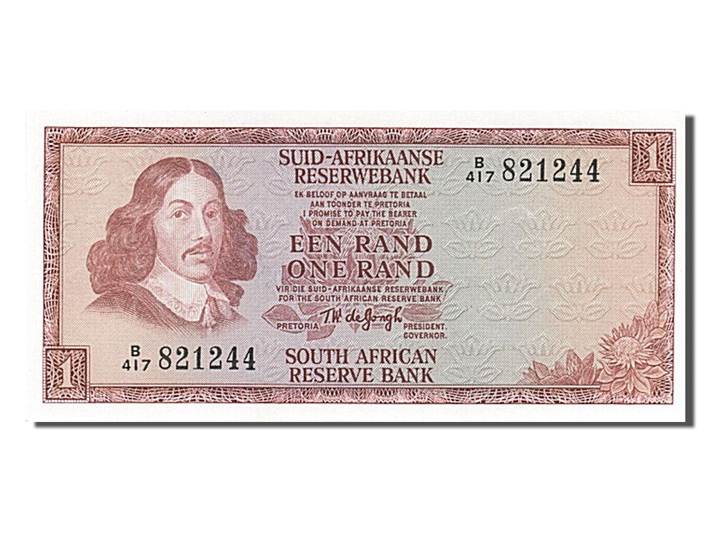 Banknote, South Africa, 1 Rand, 1967, UNC(65-70)
