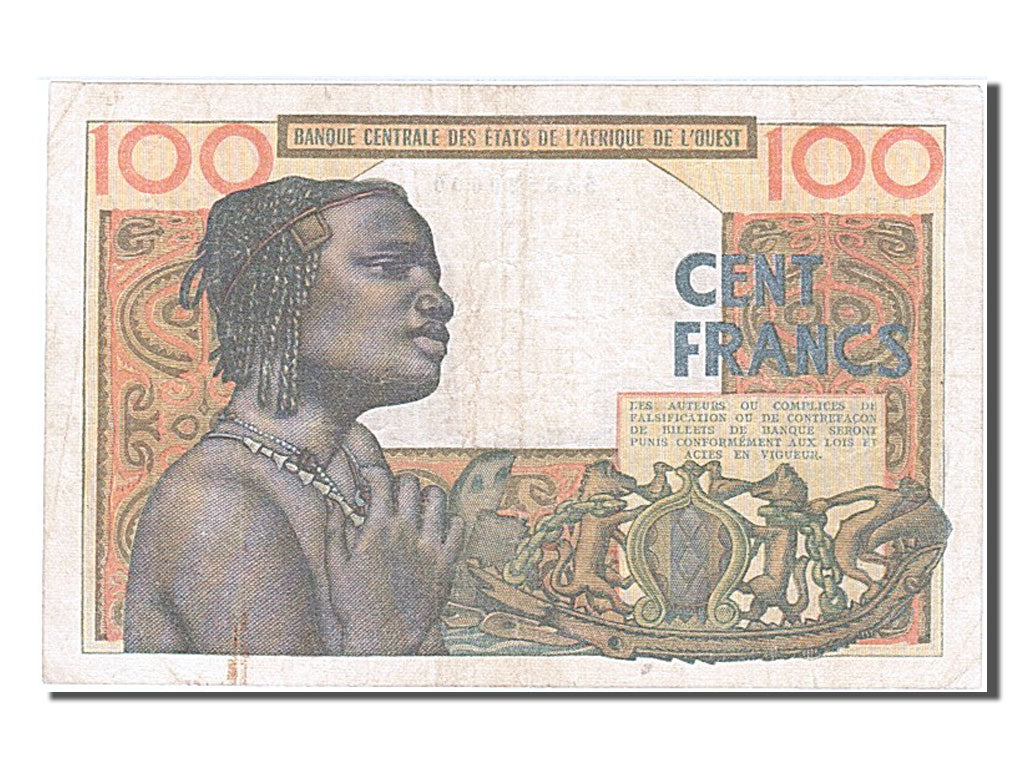 West African States, 100 Francs, 1965, KM #201Be, 1965-03-02, EF(40-45), L216A