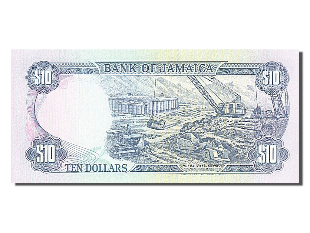 Jamaica, 10 Dollars, 1994, KM #71e, 1994-03-01, UNC(65-70), GX 962948