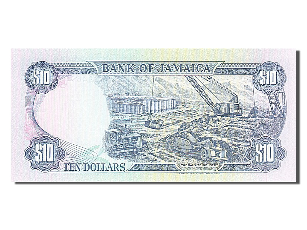 Jamaica, 10 Dollars, 1994, KM #71e, 1994-03-01, UNC(65-70), GX962946