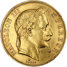 Second Empire, 50 Francs or Napoléon III tête laurée