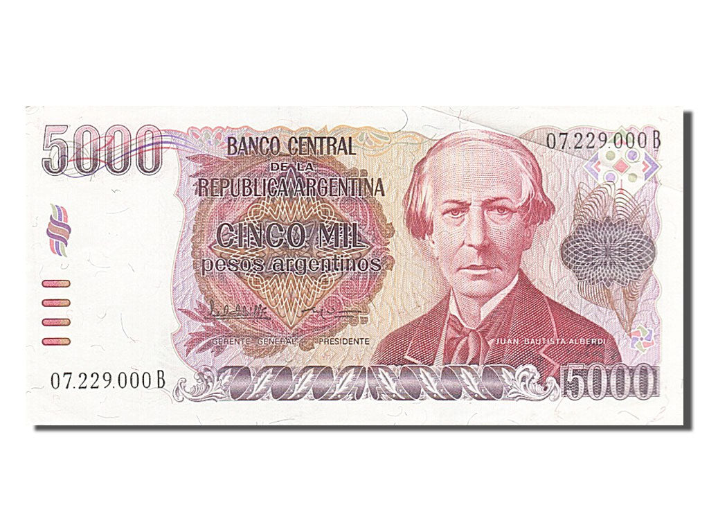 Billete, 5000 Pesos Argentinos, 1984, Argentina, EBC+