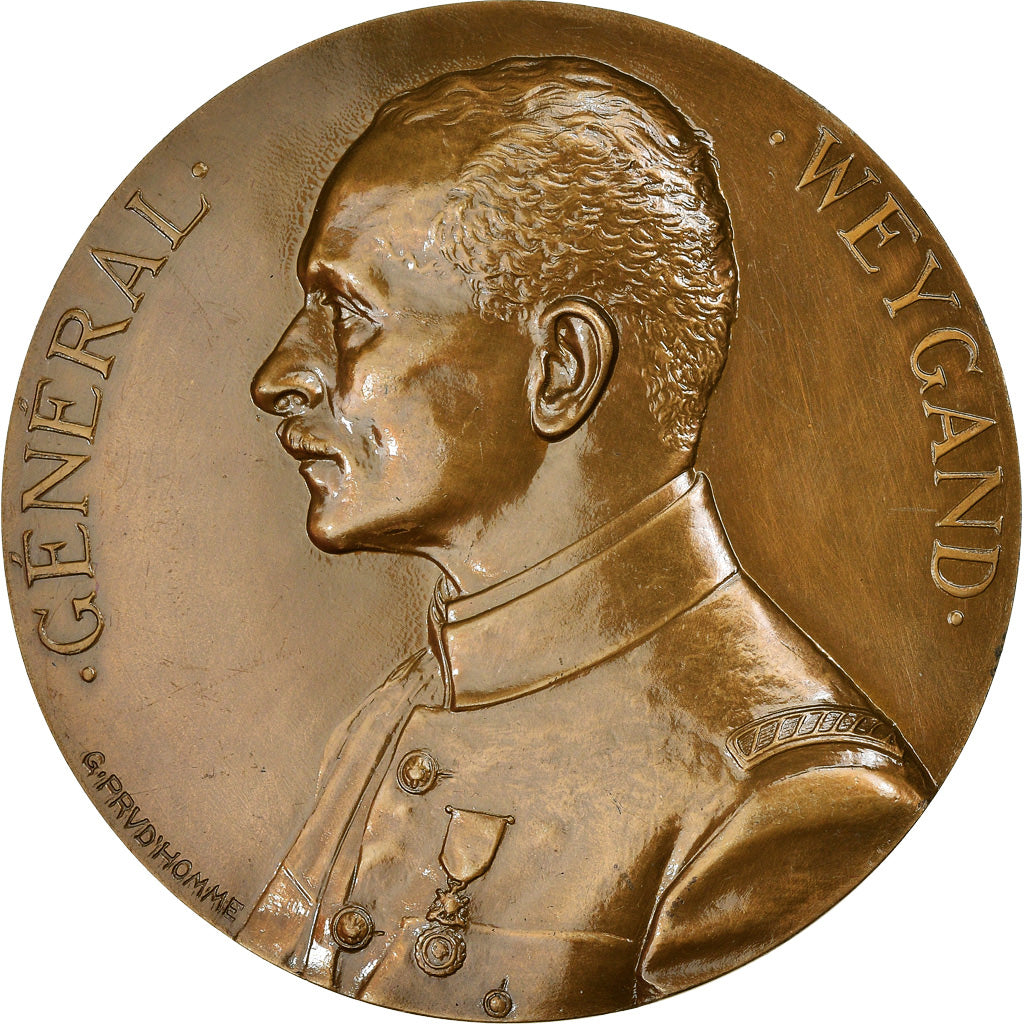 France, Médaille, Général Weygand, Commandant des Armées, Politics, Society