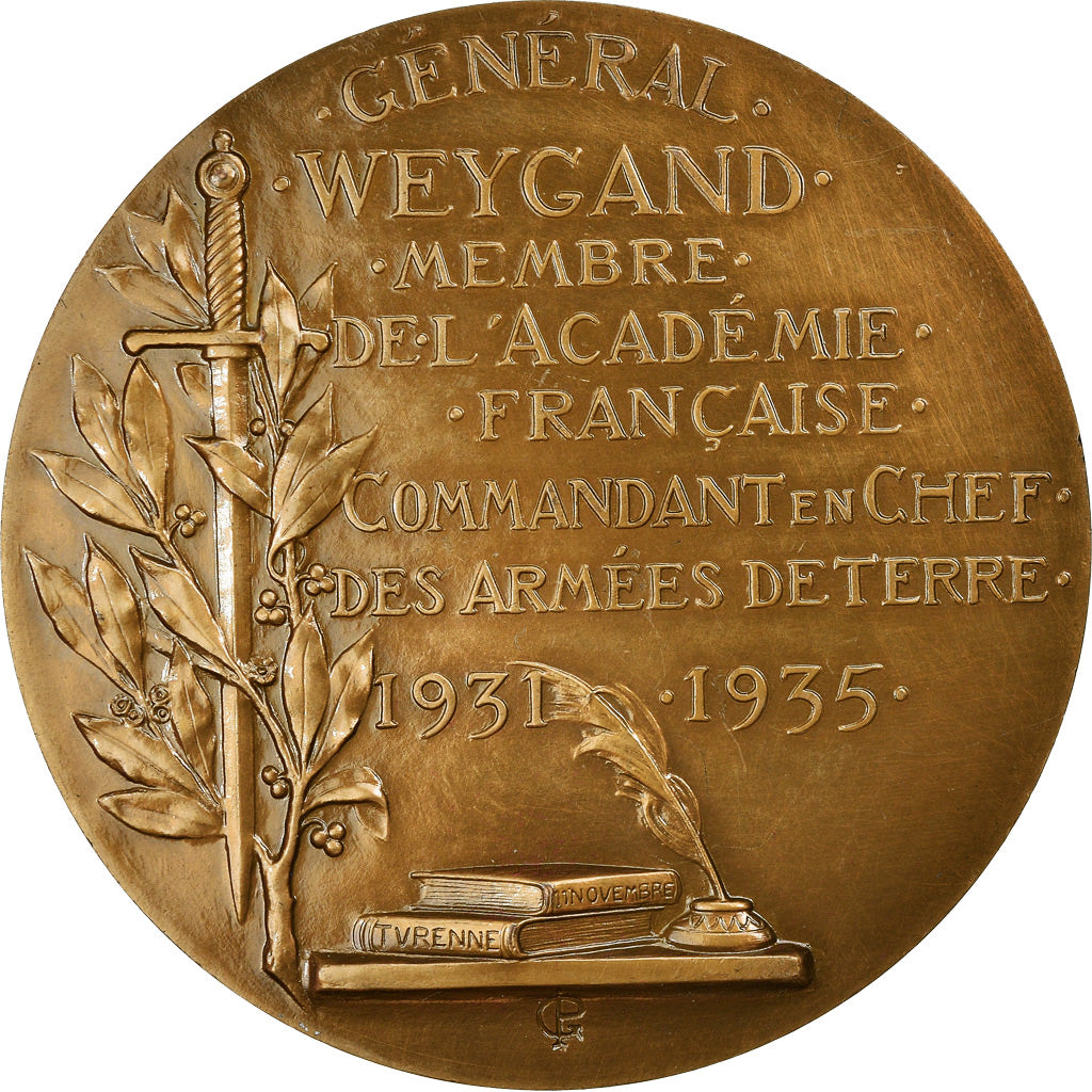France, Médaille, Général Weygand, Commandant des Armées, Politics, Society