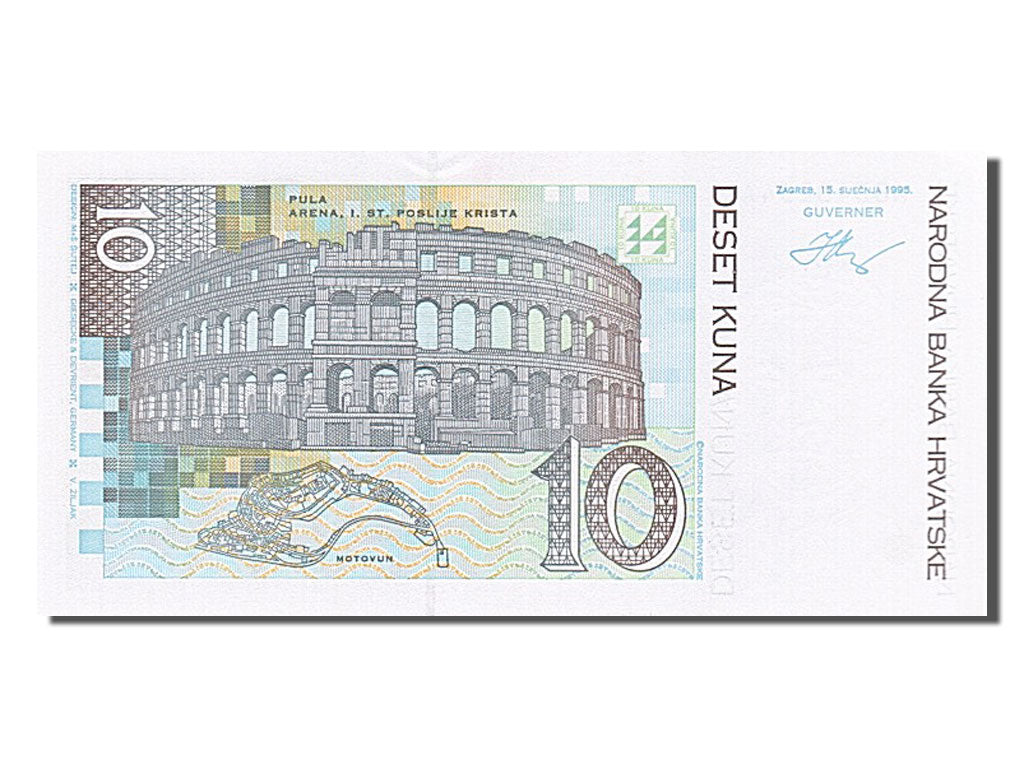 Croatia, 10 Kuna, 1995, KM #36a, 1995-01-15, UNC(63), A8340254A