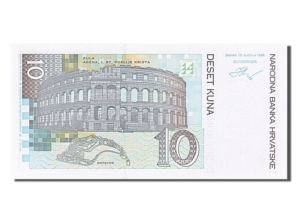 Croatia, 10 Kuna, 1995, KM #36a, 1995-01-15, UNC(65-70), A8340276A