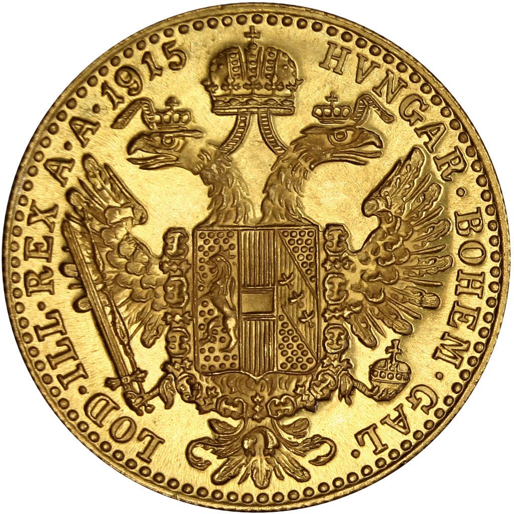 AUSTRIA, Ducat, 1915, KM #2267, MS(60-62), Gold, 3.49