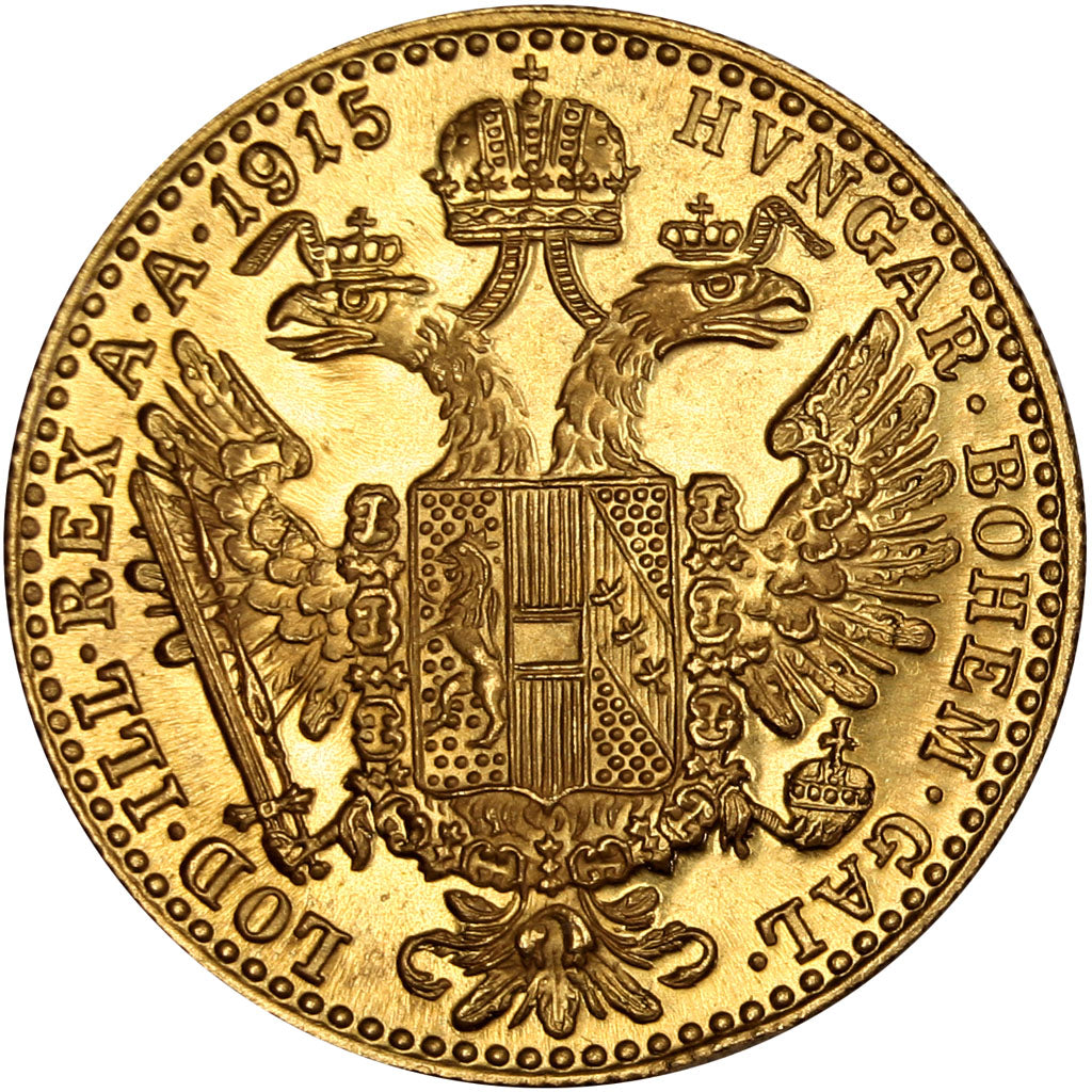 AUSTRIA, Ducat, 1915, KM #2267, MS(60-62), Gold, 3.48