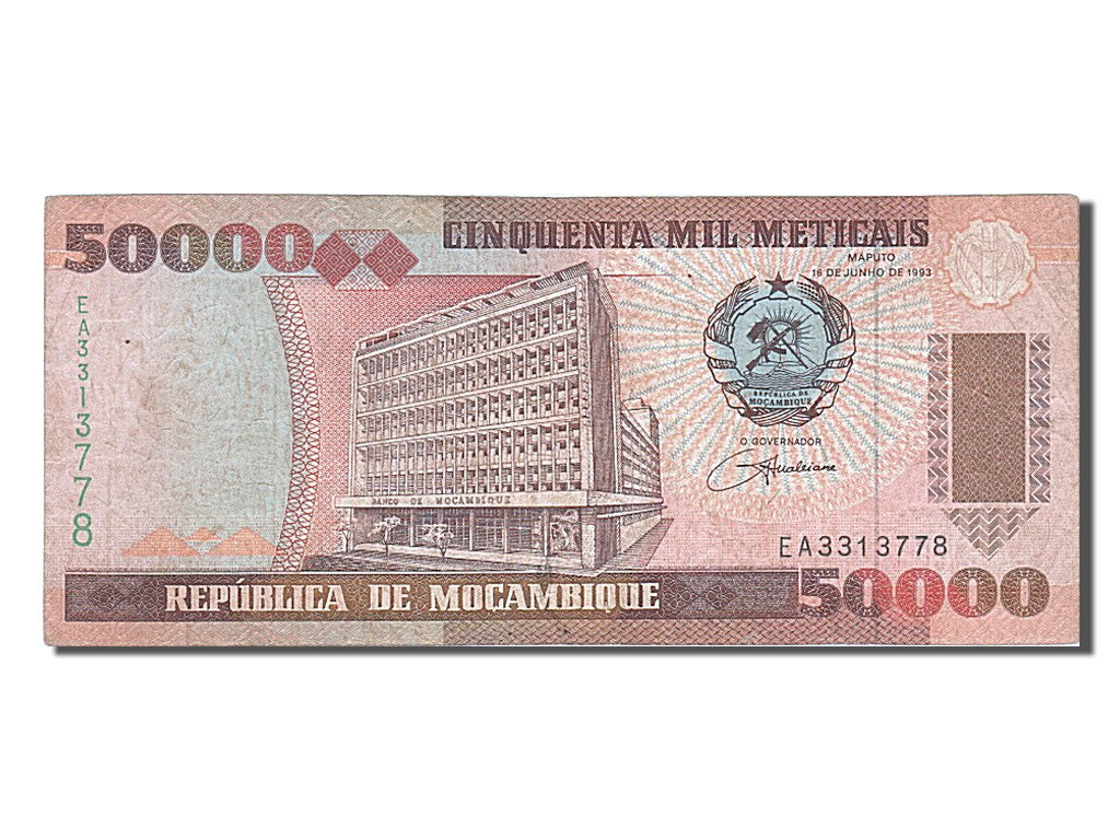Mozambique, 50,000 Meticais, 1993, KM #138, 1993-06-16, VF(30-35), EA3313778