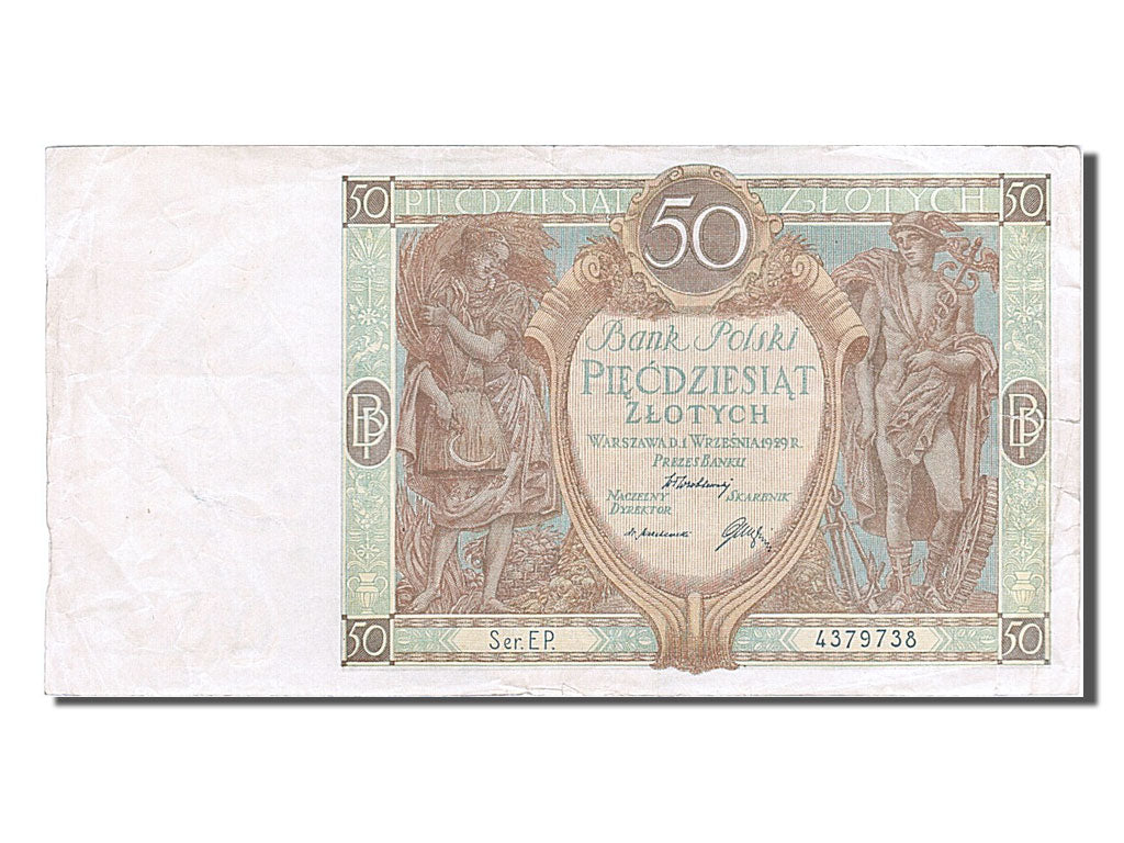 Poland, 50 Zlotych, 1929, KM #71, 1929-09-01, EF(40-45), EP 4379738