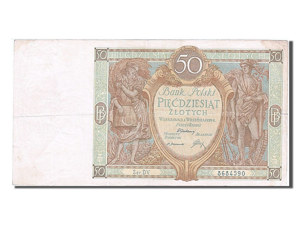 Banknote, Poland, 50 Zlotych, 1929, 1929-09-01, EF(40-45)