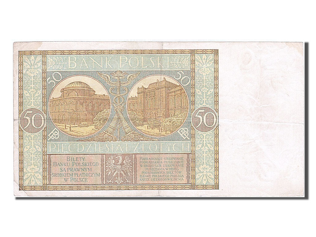 Banknote, Poland, 50 Zlotych, 1929, 1929-09-01, EF(40-45)