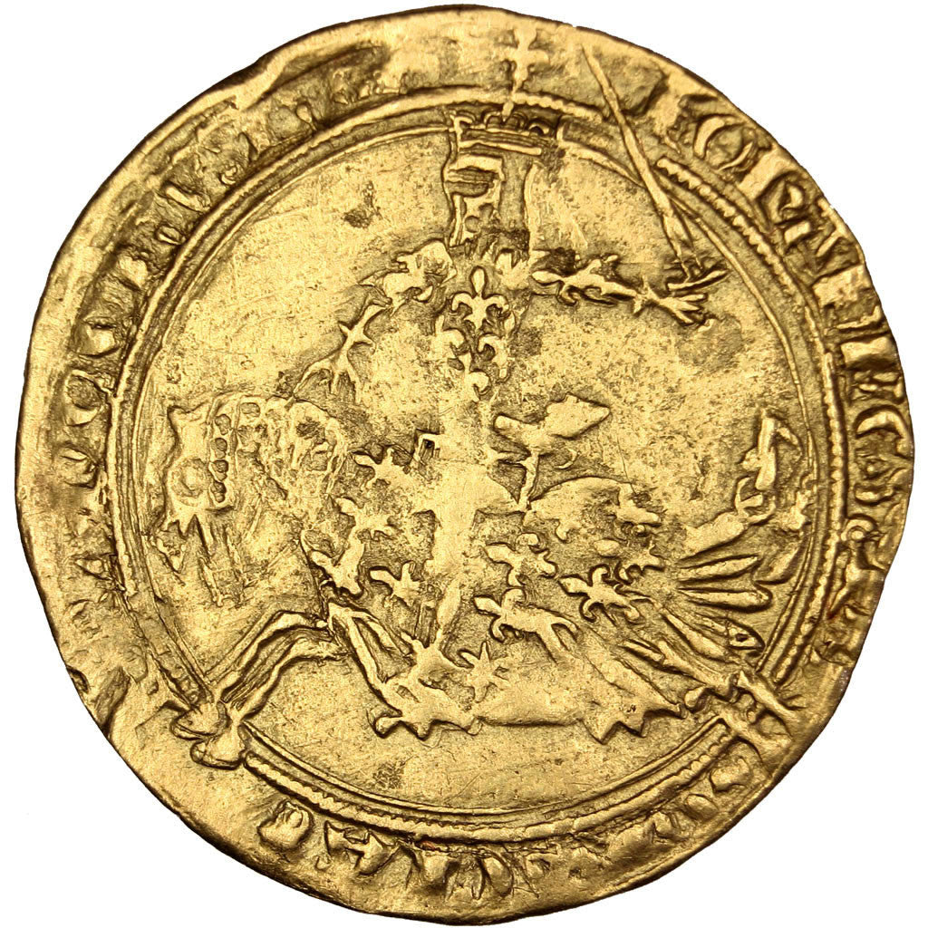 FRANCE, Franc à cheval, VF(30-35), Gold, Duplessy #294, 3.82