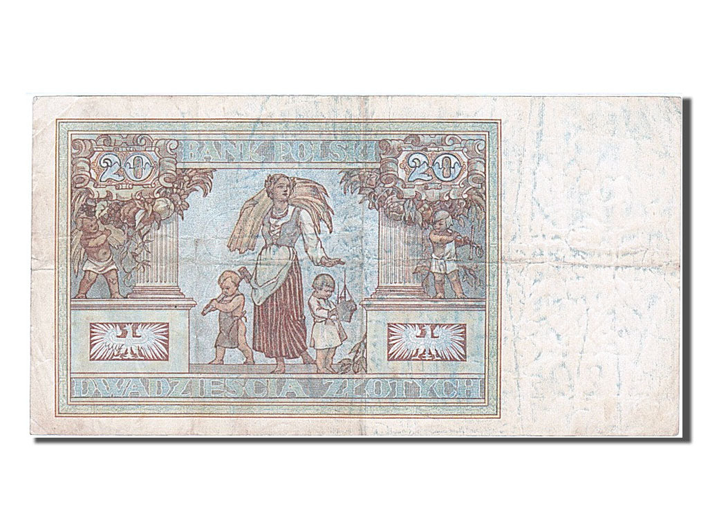 Pologne, 20 Zlotych, type Emilia Platerowa