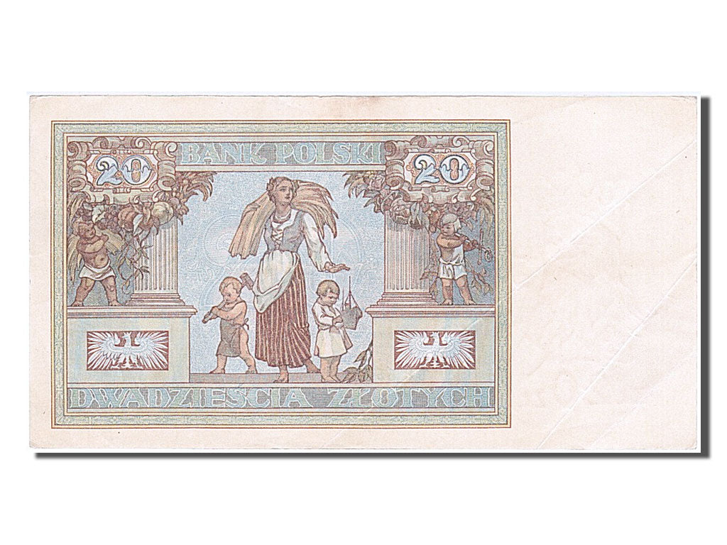 Banknote, Poland, 20 Zlotych, 1931, 1931-06-20, AU(55-58)