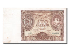 Poland, 100 Zlotych, 1934, KM #75a, 1934-11-09, EF(40-45), 8946556
