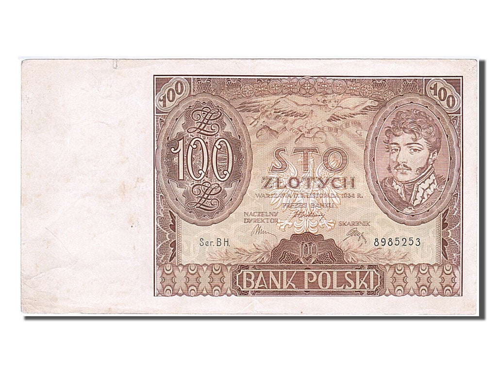 Banknote, Poland, 100 Zlotych, 1934, 1934-11-09, EF(40-45)