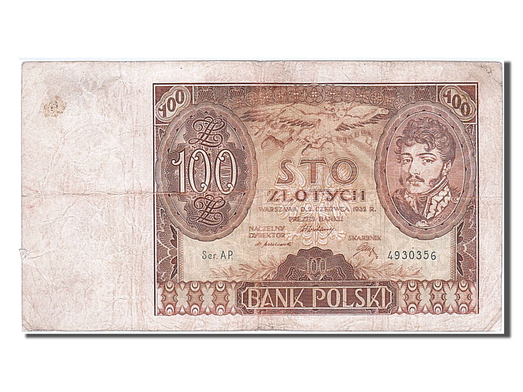 Poland, 100 Zlotych, 1932, KM #74a, 1932-06-02, VF(20-25), 4930356