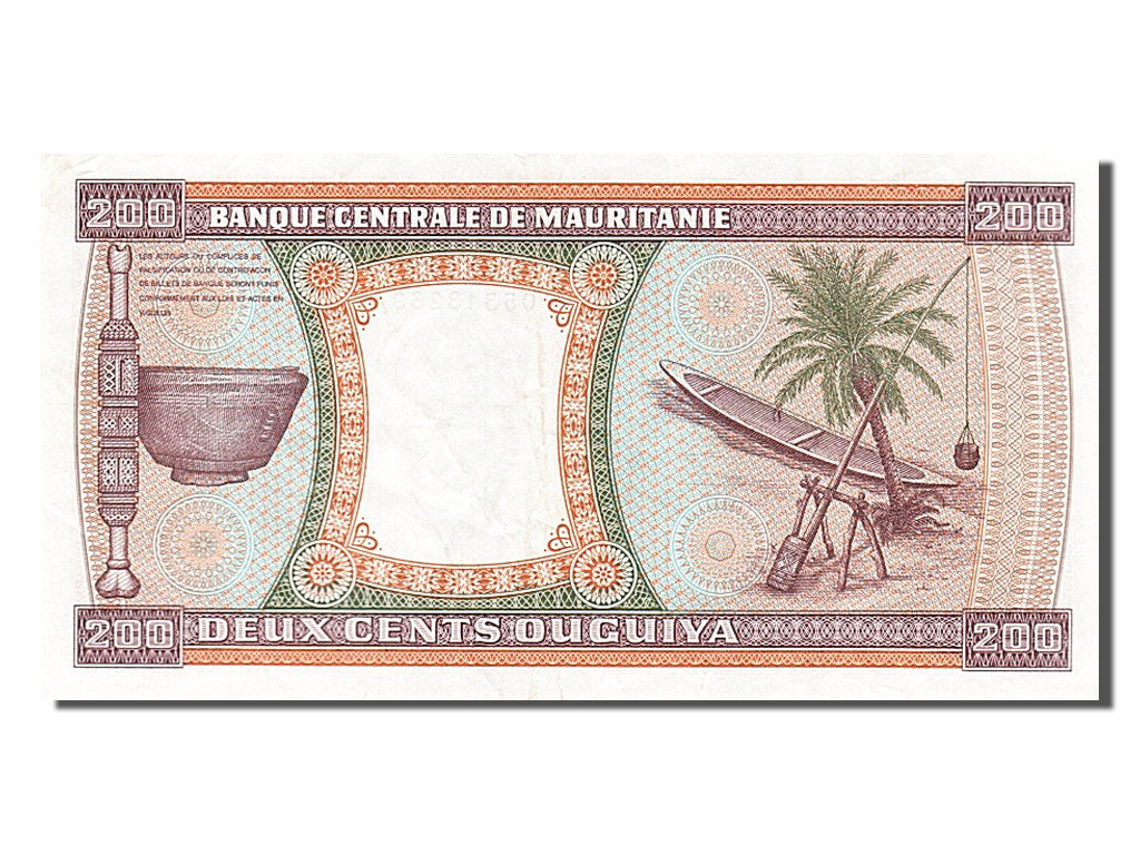 Banknote, Mauritania, 200 Ouguiya, 1974, 1974-11-28, EF(40-45)