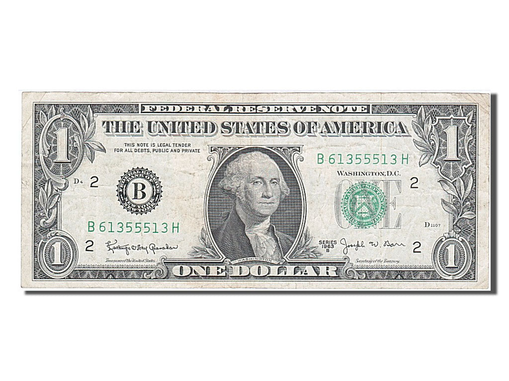 United States, 1 Dollar, 1963, EF(40-45), B 61355513 H