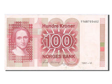 Geldschein, Norwegen, 100 Kroner, 1991, SS+