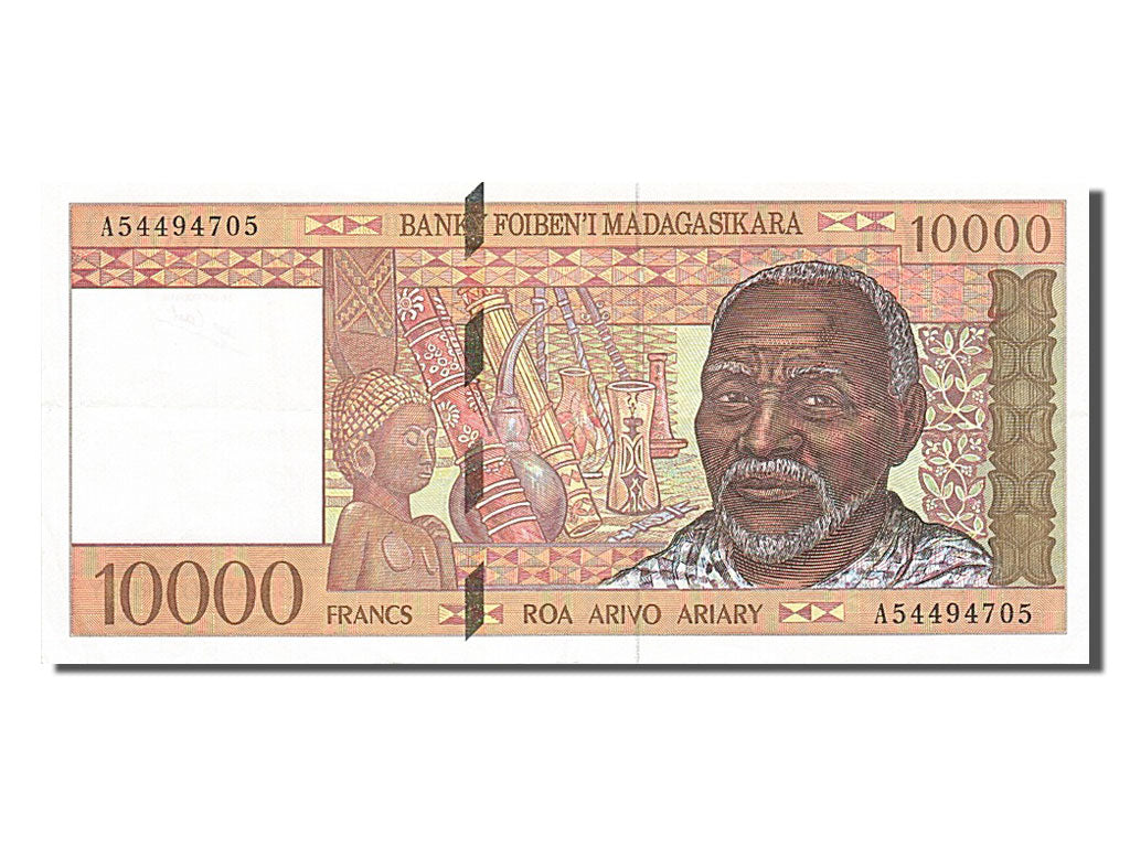 Madagascar, 10 000 Francs, type 1994-1995