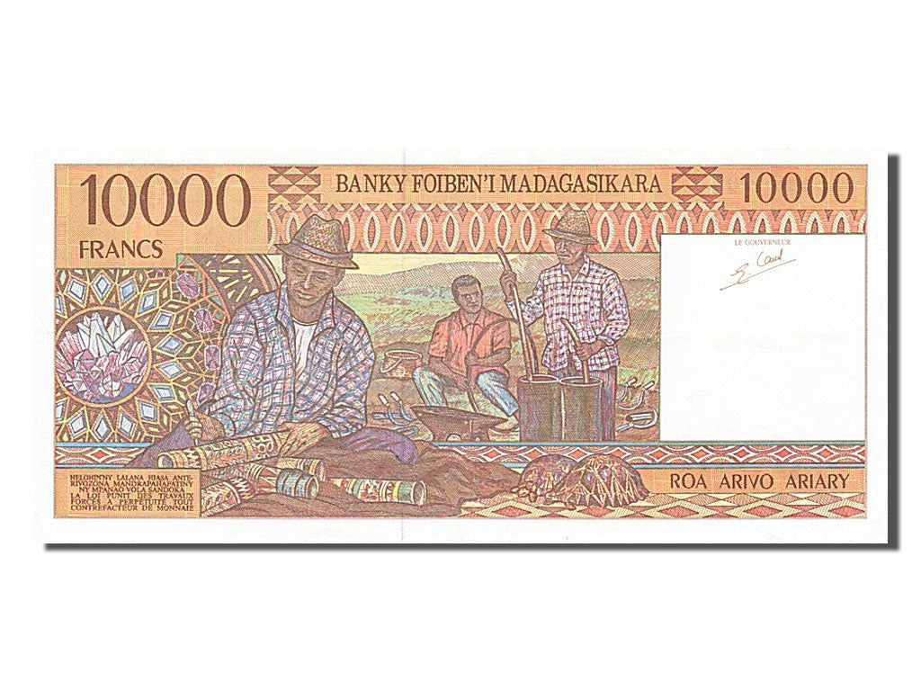 Madagascar, 10 000 Francs, type 1994-1995