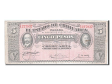 Messico - Rivoluzionario, 5 Pesos, 1915, 1915-08-20, MB+
