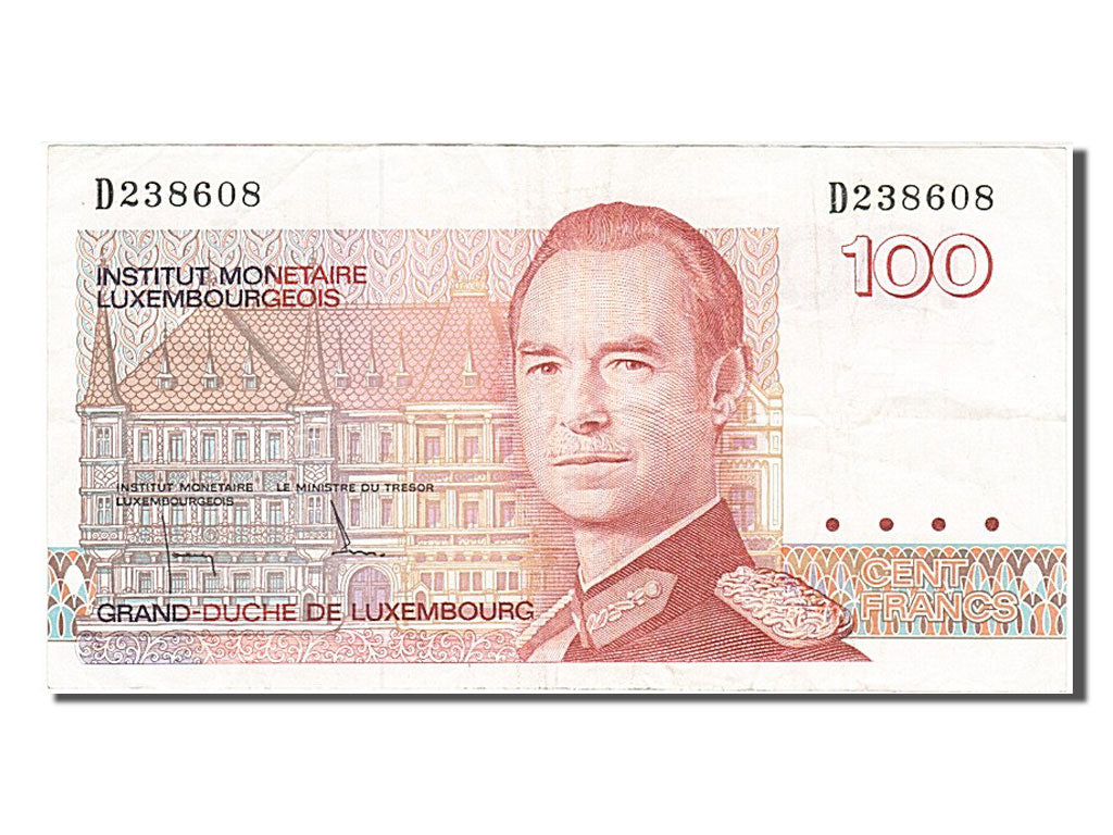 Luxembourg, 100 Francs, 1986, KM #58a, EF(40-45), D238608