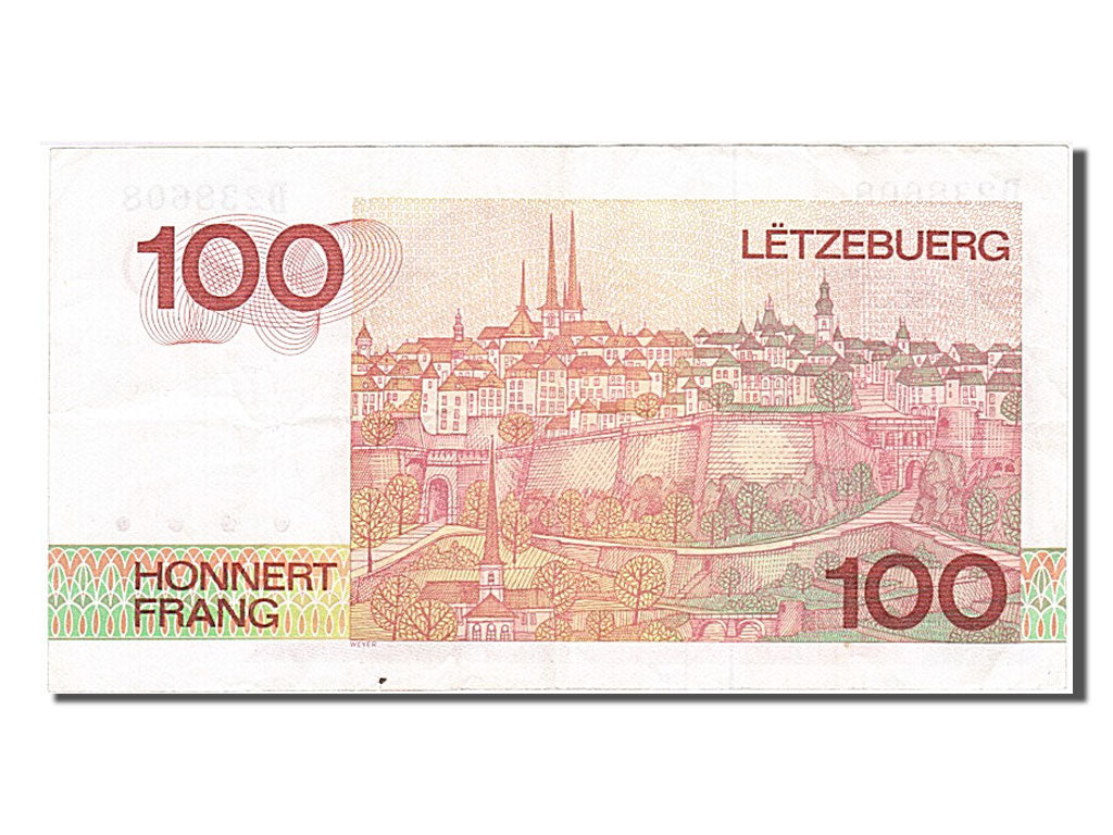 Luxembourg, 100 Francs, 1986, KM #58a, EF(40-45), D238608